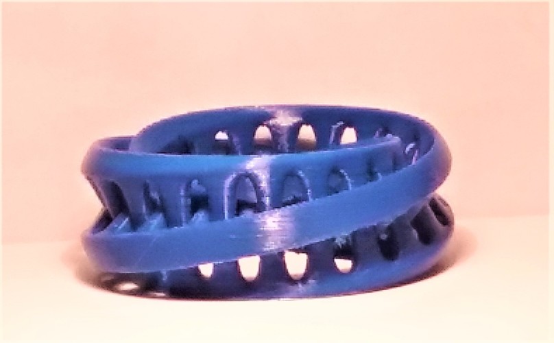 Interlocking 3D Moebius Sculpture 3D Print 17716 Interlocking 3D Moebius Sculpture 3D Print 17716