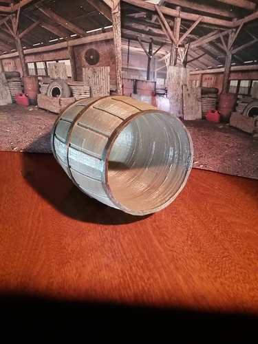 Wood Barrel 3D Print 17729 Wood Barrel 3D Print 17729