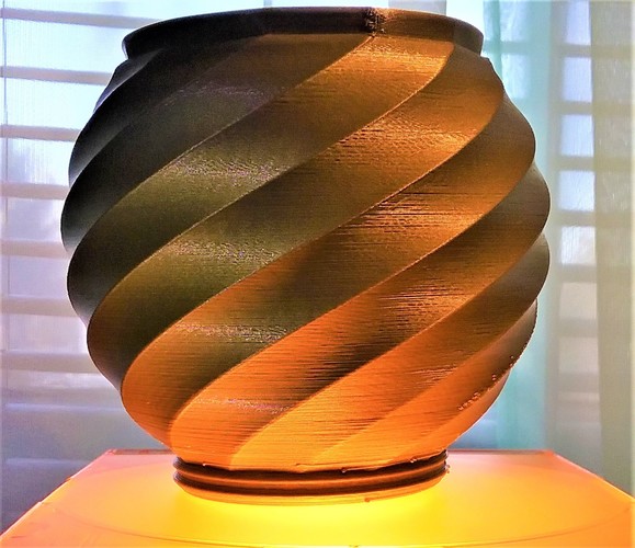 Swirling Urn 3D Print 17740 Swirling Urn 3D Print 17740