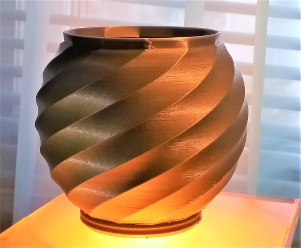 Swirling Urn 3D Print 17741 Swirling Urn 3D Print 17741