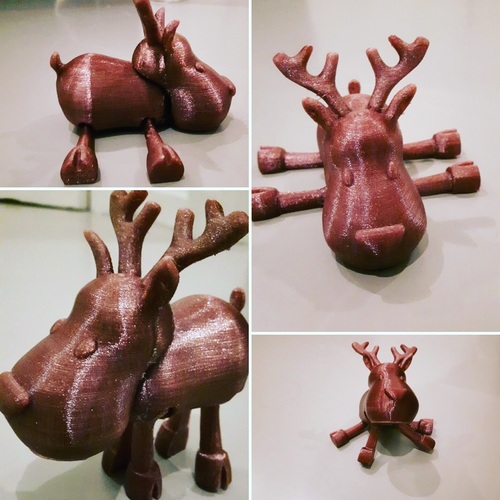 Small Jointed Reindeer 3D Print 17777 Small Jointed Reindeer 3D Print 17777