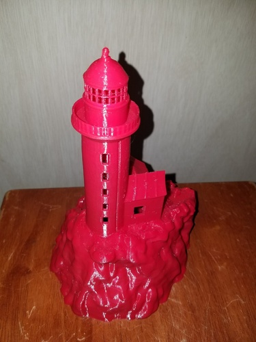 Lighthouse on a rock. 3D Print 17791 Lighthouse on a rock. 3D Print 17791