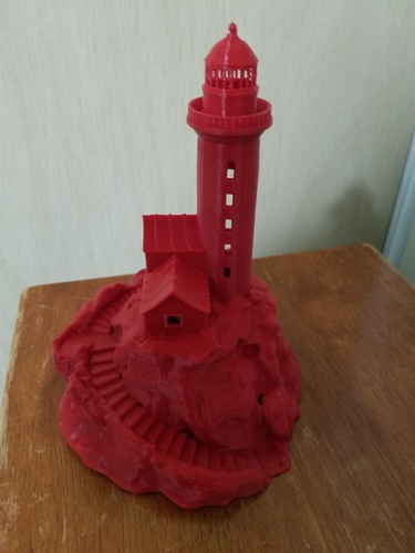 Lighthouse on a rock. 3D Print 17793 Lighthouse on a rock. 3D Print 17793