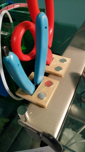 Magnetic Tool Desk Holder 3D Print 17857 Magnetic Tool Desk Holder 3D Print 17857