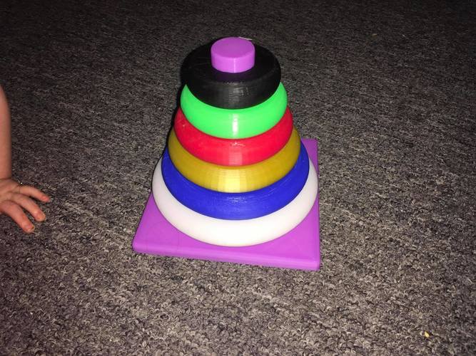 Ring Stacker for Babies 3D Print 17976 Ring Stacker for Babies 3D Print 17976