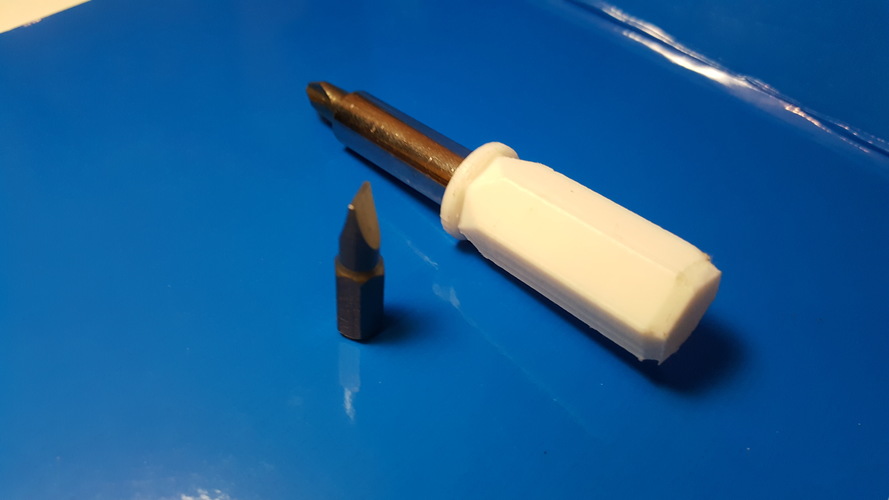 Mini Screwdriver Handle 3D Print 18299 Mini Screwdriver Handle 3D Print 18299