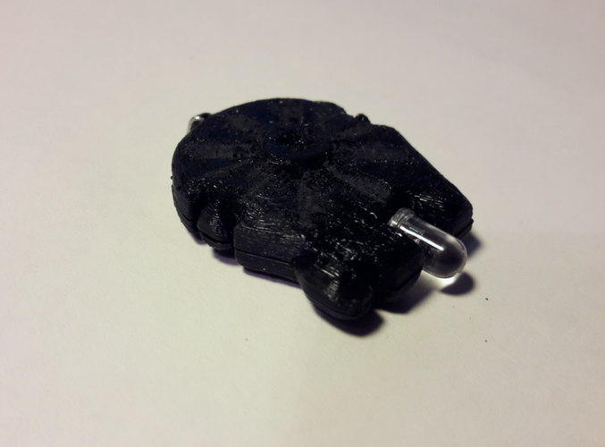 Millenium Falcon LED torch keychain 3D Print 18333 Millenium Falcon LED torch keychain 3D Print 18333