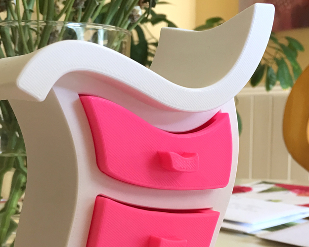 Wonkey Chest of Drawers 3D Print 18357 Wonkey Chest of Drawers 3D Print 18357