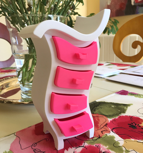 Wonkey Chest of Drawers 3D Print 18358 Wonkey Chest of Drawers 3D Print 18358