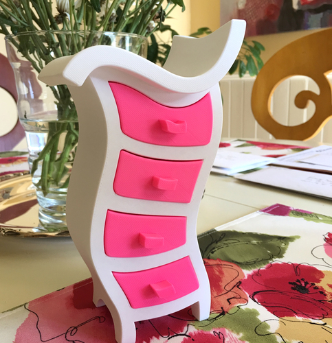 Wonkey Chest of Drawers 3D Print 18359 Wonkey Chest of Drawers 3D Print 18359