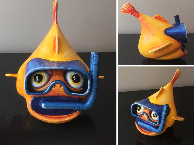 Snorkel Fish by LeHof 3D Print 18382 Snorkel Fish by LeHof 3D Print 18382