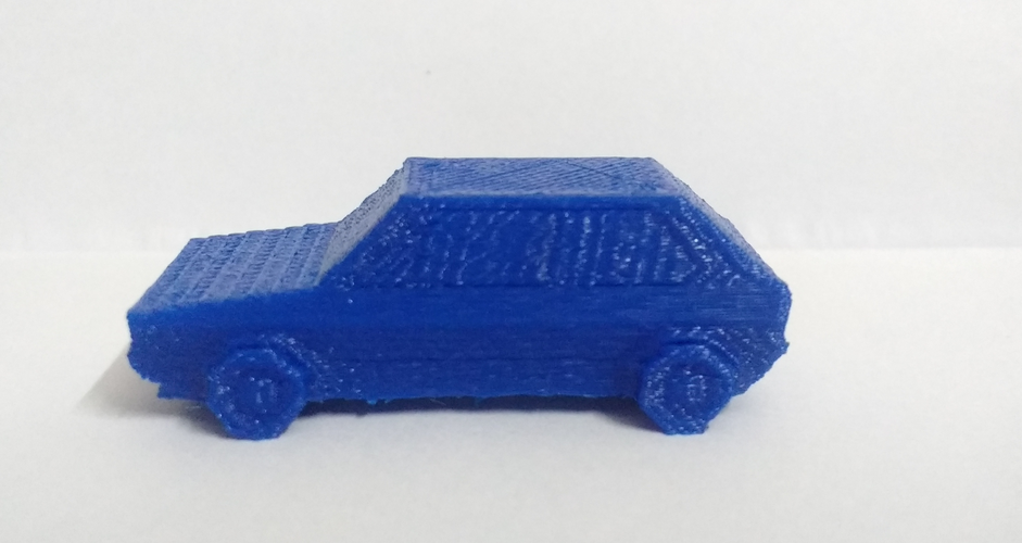 Volkswagen Golf GTI - Low Poly Miniature 3D Print 18522 Volkswagen Golf GTI - Low Poly Miniature 3D Print 18522