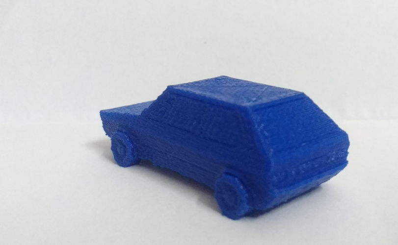 Volkswagen Golf GTI - Low Poly Miniature 3D Print 18524 Volkswagen Golf GTI - Low Poly Miniature 3D Print 18524