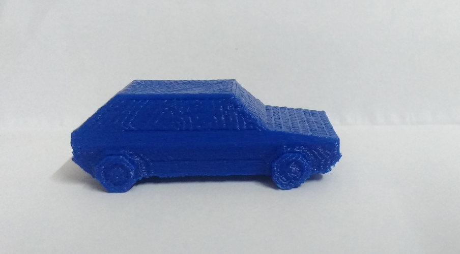 Volkswagen Golf GTI - Low Poly Miniature 3D Print 18525 Volkswagen Golf GTI - Low Poly Miniature 3D Print 18525