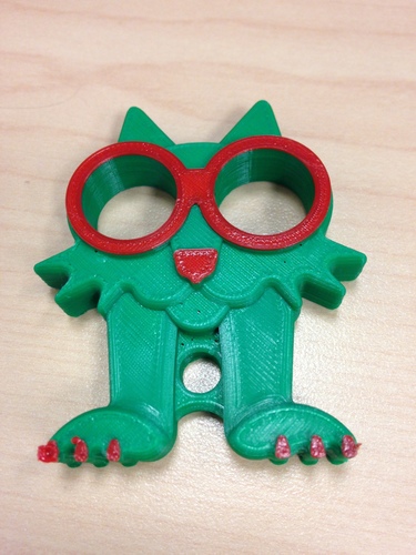Fat Cat Earbud Holder (Headphone Holder) 3D Print 18576 Fat Cat Earbud Holder (Headphone Holder) 3D Print 18576