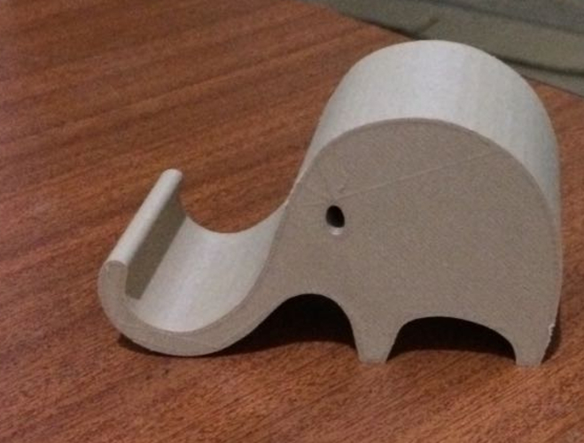 Phone holder elephant 3D Print 18595 Phone holder elephant 3D Print 18595