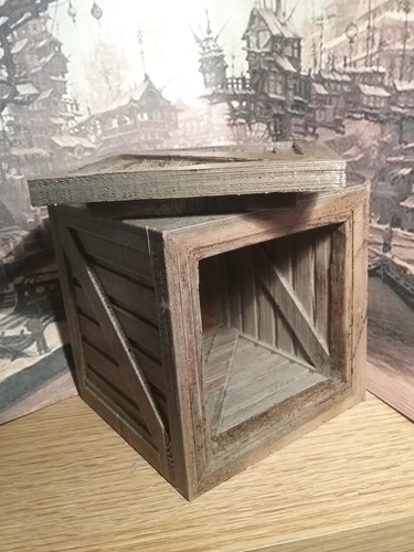 Wood Crate 3D Print 18696 Wood Crate 3D Print 18696