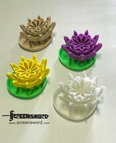 Lotus Dry Soap Dish 3D Print 18847 Lotus Dry Soap Dish 3D Print 18847