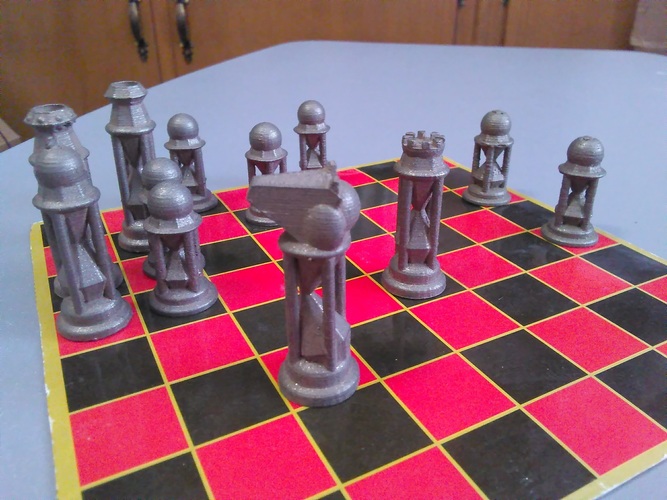 Diamond Hourglass #Chess 3D Print 18861 Diamond Hourglass #Chess 3D Print 18861