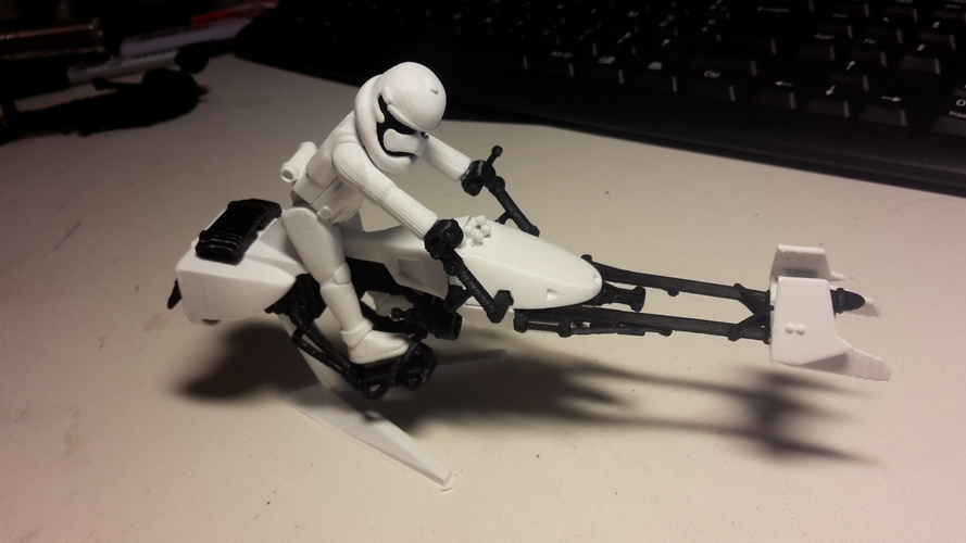 Speeder Bike & Scout Trooper 3D Print 18923 Speeder Bike & Scout Trooper 3D Print 18923