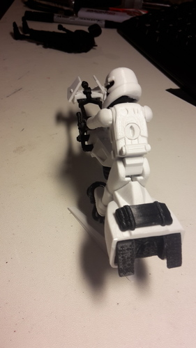 Speeder Bike & Scout Trooper 3D Print 18924 Speeder Bike & Scout Trooper 3D Print 18924