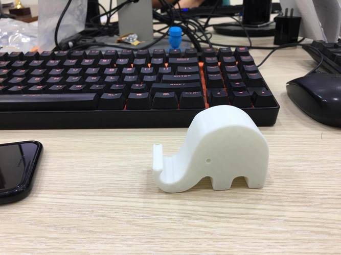 Phone holder elephant 3D Print 18931 Phone holder elephant 3D Print 18931