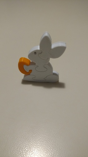 Bunny puzzle 3D Print 19109 Bunny puzzle 3D Print 19109
