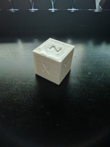 XYZ 20mm Calibration Cube 3D Print 19138 XYZ 20mm Calibration Cube 3D Print 19138