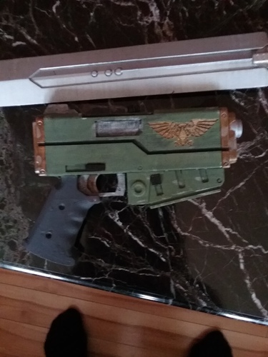 Warhammer 40K Handgun 3D Print 19220 Warhammer 40K Handgun 3D Print 19220