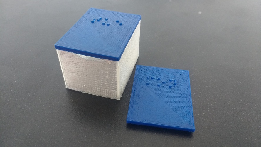 Braille Pill Box 3D Print 19243 Braille Pill Box 3D Print 19243