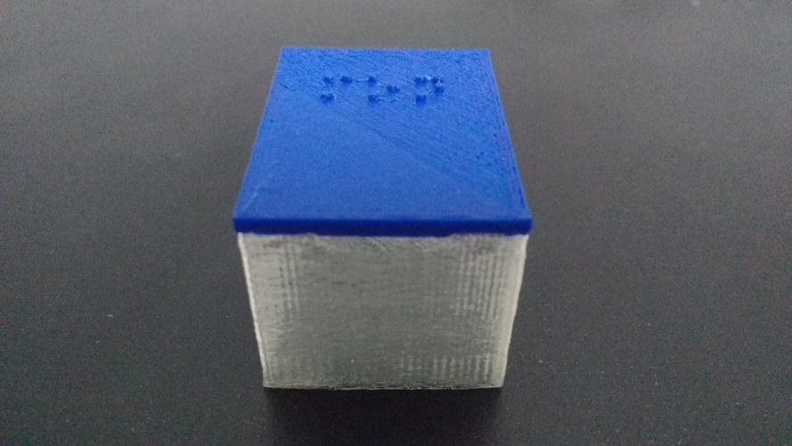 Braille Pill Box 3D Print 19245 Braille Pill Box 3D Print 19245