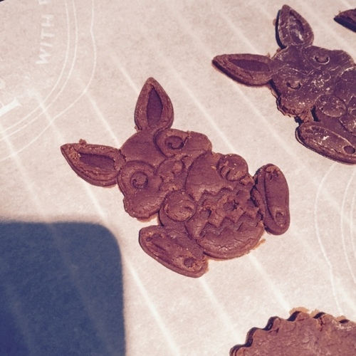 Easter Bunny Cookie Cutter 3D Print 1967 Easter Bunny Cookie Cutter 3D Print 1967