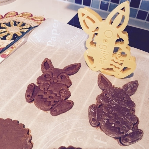 Easter Bunny Cookie Cutter 3D Print 1969 Easter Bunny Cookie Cutter 3D Print 1969