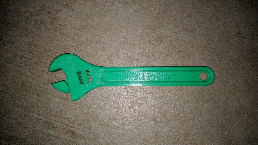 Fully assembled 3D printable wrench 3D Print 19732 Fully assembled 3D printable wrench 3D Print 19732