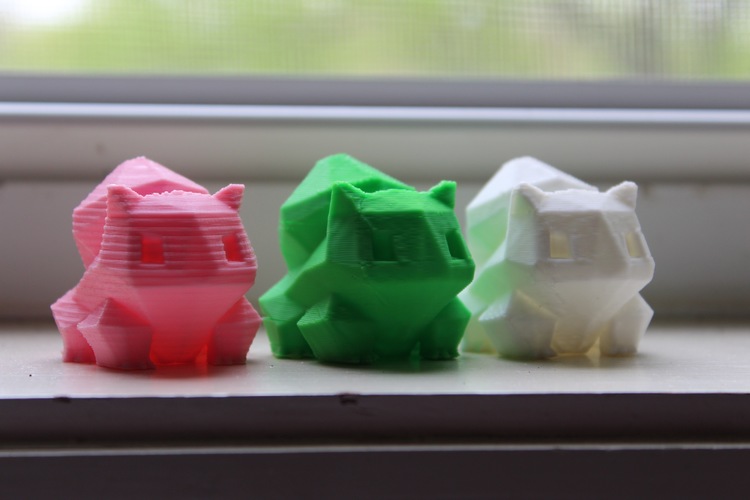 Low-Poly Bulbasaur - Multi and Dual Extrusion version 3D Print 19771 Low-Poly Bulbasaur - Multi and Dual Extrusion version 3D Print 19771