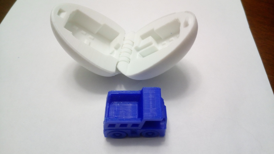 Surprise Egg #1 - Tiny Haul Truck 3D Print 19794 Surprise Egg #1 - Tiny Haul Truck 3D Print 19794