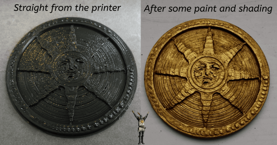 Dark Souls Sunlight Medal 3D Print 20232 Dark Souls Sunlight Medal 3D Print 20232