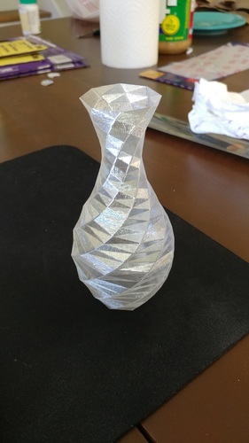 Low-poly Rose Twist Vase 3D Print 20250 Low-poly Rose Twist Vase 3D Print 20250