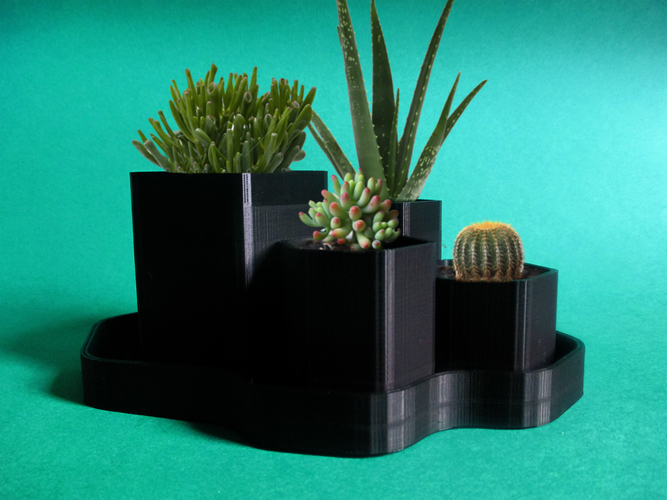 Hex Planter 3D Print 20649 Hex Planter 3D Print 20649