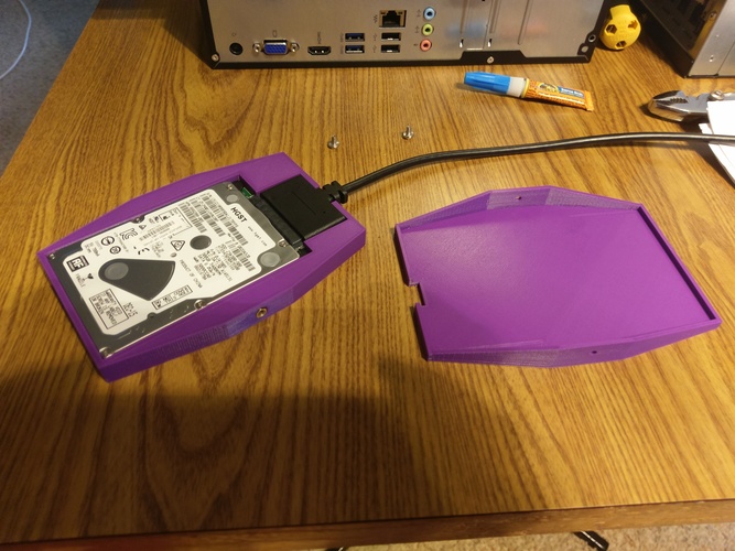 7mm Drive Enclosure V3 3D Print 20699 7mm Drive Enclosure V3 3D Print 20699