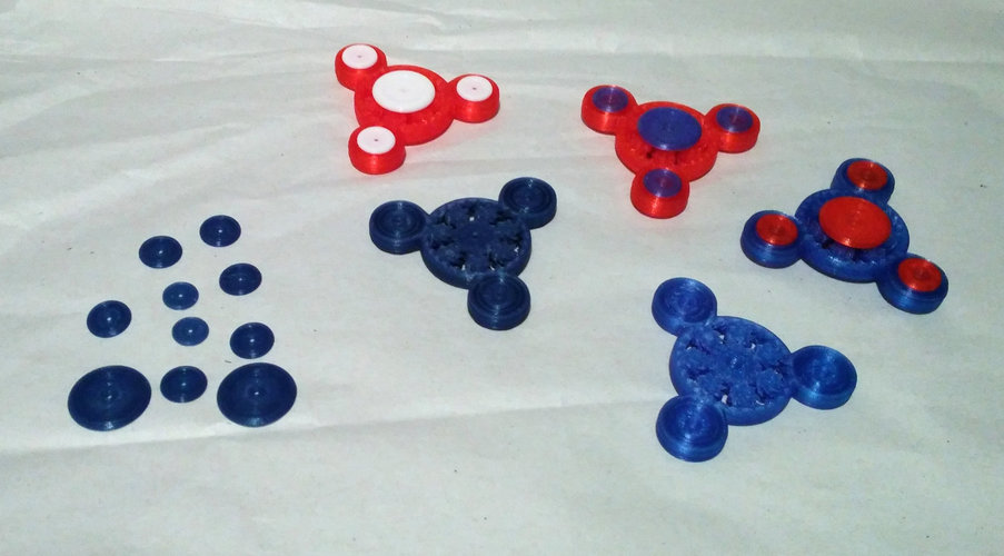 Fully 3D printed fidget spinner 3D Print 20721 Fully 3D printed fidget spinner 3D Print 20721