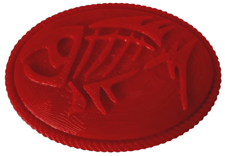 Fishy Plaque 3D Print 20789 Fishy Plaque 3D Print 20789
