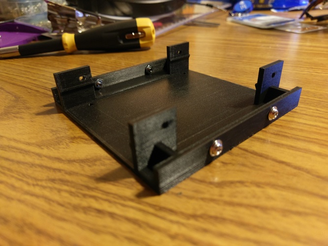 3.5" to 2x 2.5" Drive Adapter V3 3D Print 20980 3.5" to 2x 2.5" Drive Adapter V3 3D Print 20980