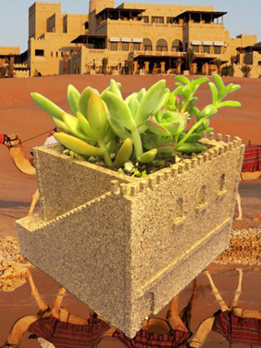 Mini Middle Eastern Villa Planter 3D Print 21026 Mini Middle Eastern Villa Planter 3D Print 21026