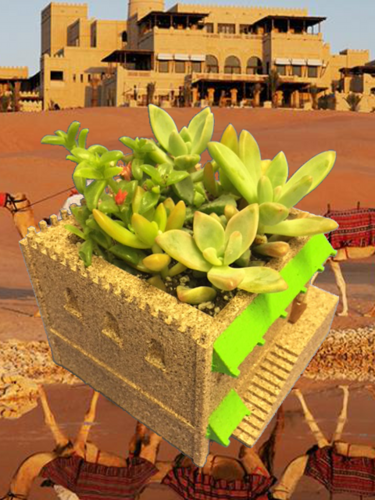 Mini Middle Eastern Villa Planter 3D Print 21027 Mini Middle Eastern Villa Planter 3D Print 21027