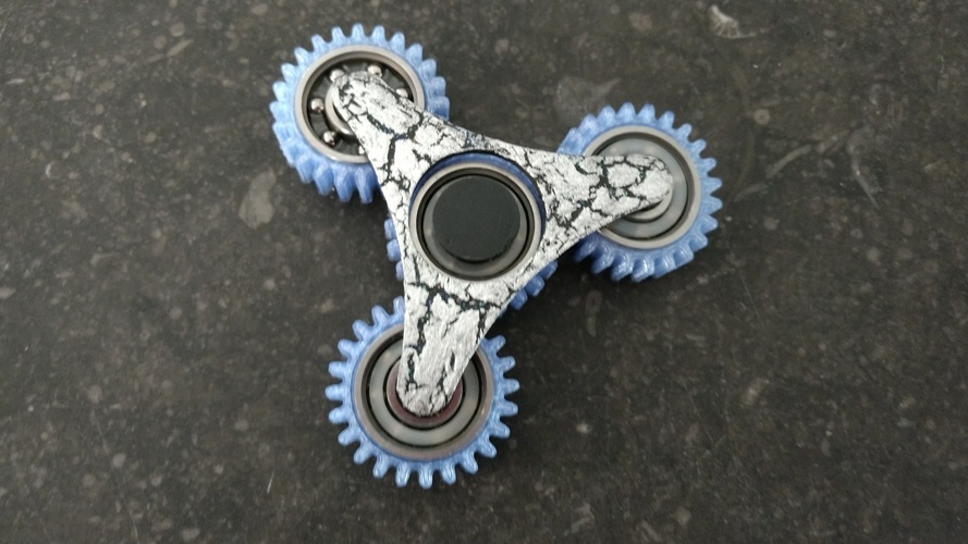 Geared Spinner 3D Print 21034 Geared Spinner 3D Print 21034