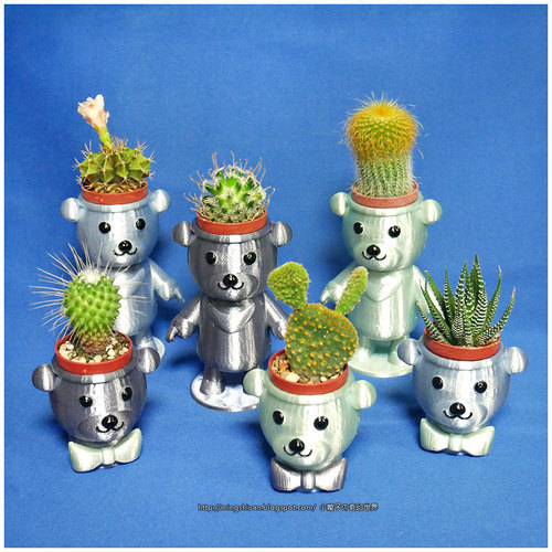 BEAR BRAVO Potted plants 3D Print 21260 BEAR BRAVO Potted plants 3D Print 21260