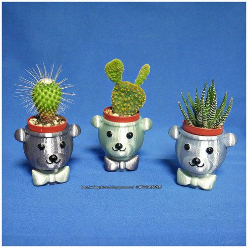 BEAR BRAVO Potted plants 3D Print 21262 BEAR BRAVO Potted plants 3D Print 21262