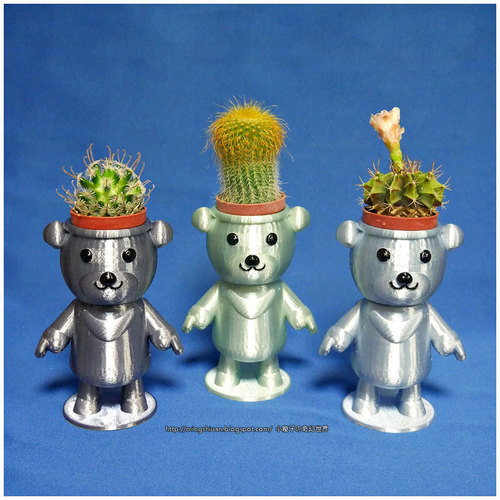BEAR BRAVO Potted plants 3D Print 21263 BEAR BRAVO Potted plants 3D Print 21263