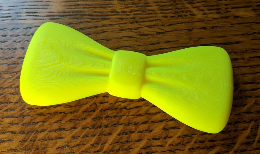 Bowtie ( clips on to button ) 3D Print 21348 Bowtie ( clips on to button ) 3D Print 21348